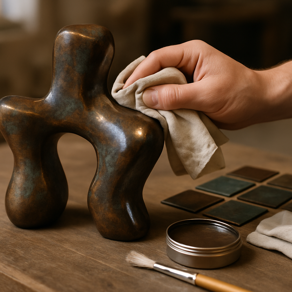 Patinierung/Oberflächenbehandlung Bronzewachs – Muss Noch Gießen